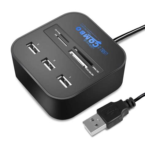 usb hub combo card reader